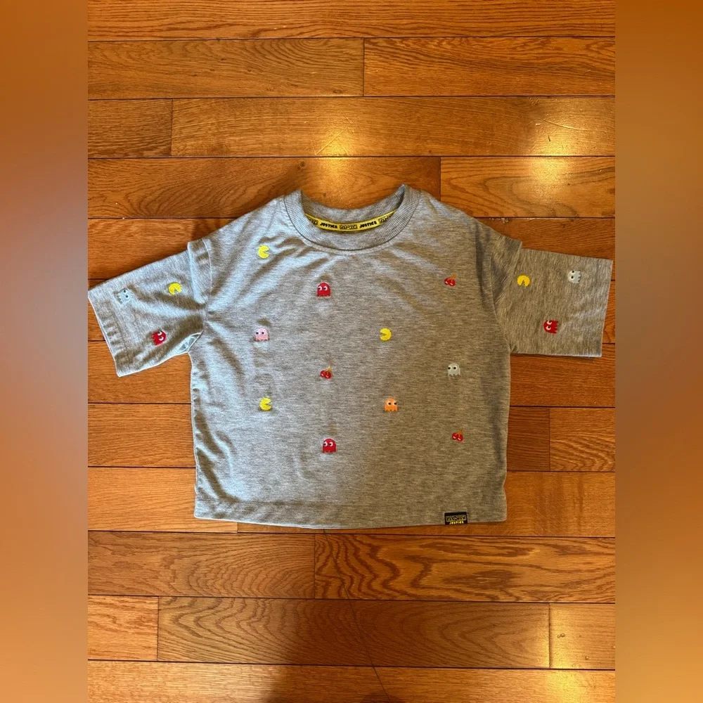 Pac‑Man x Justice Girls Tee S (7/8) – Retro Arcade Graphic Shirt